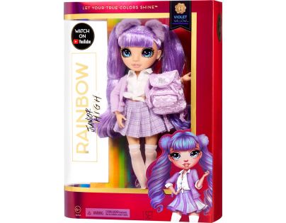 Rainbow High Junior Fashion bábika Violet Willow