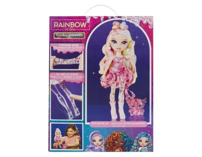 Rainbow High Bábika so slizom a trblietkami - Bella (pink) - Poškodený obal
