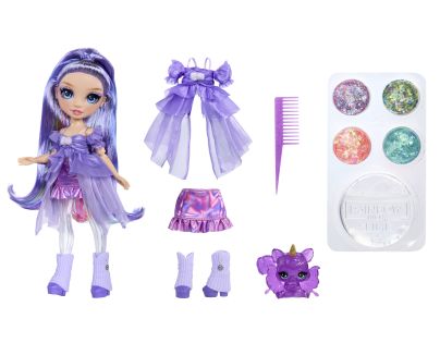 Rainbow High Bábika so slizom a trblietkami - Violet (purple)