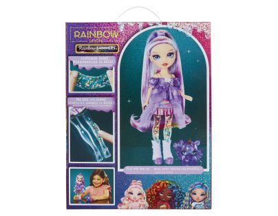 Rainbow High Bábika so slizom a trblietkami - Violet (purple)