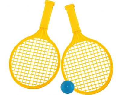 Toy Raketa plážová stredná soft tenis farebný žltá