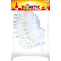 Rappa Krídla anjelská s perím bielozlatá 2