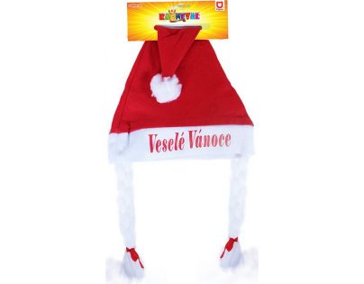 Rappa Čiapka vianočná s vrkočmi