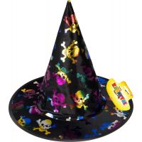 Rappa Detský čarodejnícky klobúk s lebkami 2