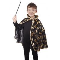 Rappa Detský čarodejnícky plášť čierny 104 - 128 cm 3