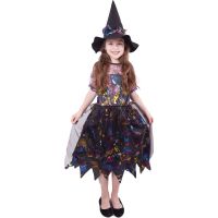 Rappa Detský kostým Farebná čarodejnica 110 - 116 cm