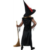 Rappa Detský kostým čarodejnice čiernočervený veľ. M 3