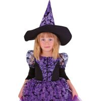 Rappa Detský kostým čarodejnice fialová veľ. M 2