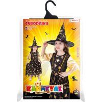 Rappa Detský kostým Čarodejnica Halloween 116 – 128 cm 5