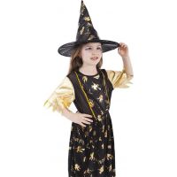 Rappa Detský kostým Čarodejnica Halloween 116 – 128 cm 3