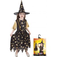 Rappa Detský kostým Čarodejnica Halloween 116 – 128 cm 4