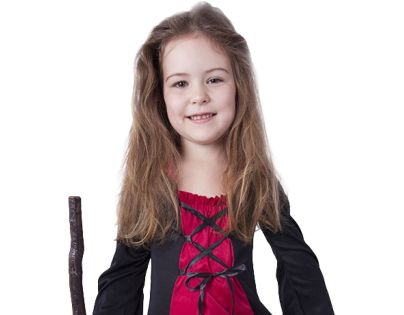 Rappa Detský kostým Čarodejnica Morgana veľkosť 104 - 116 cm - Poškodený obal