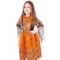 Rappa Detský kostým Čarodejnica Pavučinka veľkosť 117-128 cm