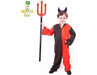 Rappa Detský kostým čert s čelenkou v E obale 110 - 116 cm