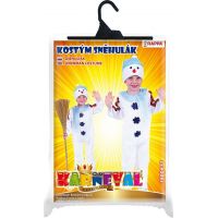 Rappa Detský kostým snehuliak s čiapkou a modrým šálom veľ. M 5