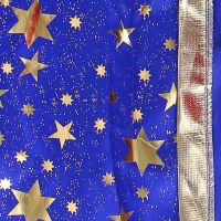 Rappa Detský kostým Kúzelnický modrý plášť s hviezdami 104 - 150 cm 3