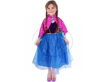Rappa Kostým princezná zimné Anička Deluxe vel. M