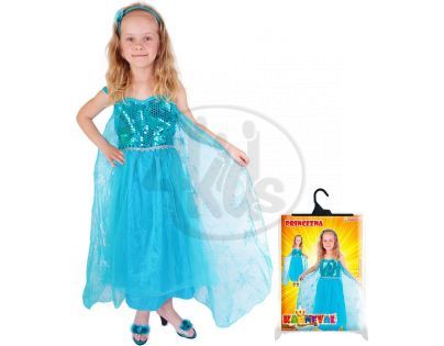 Rappa Kostým princezná zimné Eliška Deluxe vel. S