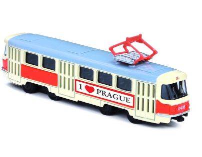 Rappa kovová električka 16 cm na spätný chod Praha