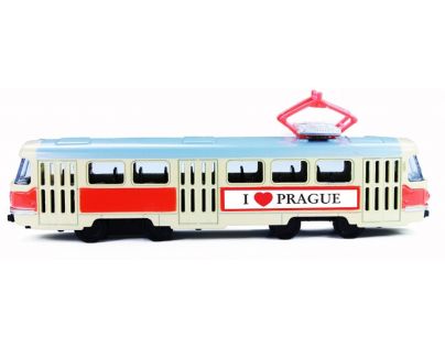 Rappa kovová električka 16 cm na spätný chod Praha