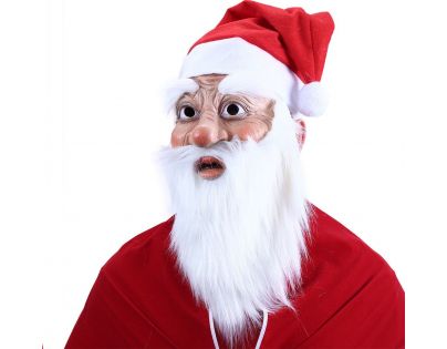 Rappa Maska Santa Claus s čiapkou a fúzy