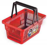 Rappa Mini obchod Nákupný košík s doplnkami a učením ako nakupovať červený 4