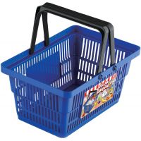 Rappa Mini obchod nákupný košík s doplnkami a učením ako nakupovať modrý 4