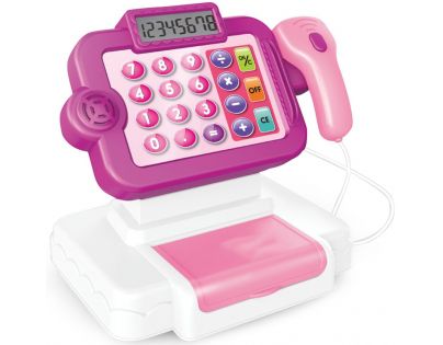 Rappa Mini obchod Pokladňa česká s učením ako nakupovať ružová
