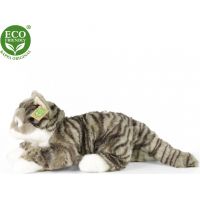 Rappa Plyšová mourovatá mačka sivá 42 cm Eco Friendly 3