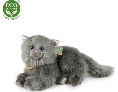 Rappa Plyšová perzská mačka šedá ležiaca 30 cm Eco Friendly