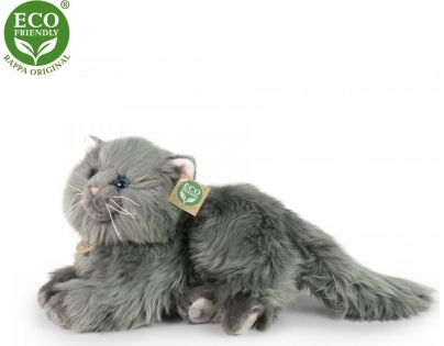 Rappa Plyšová perzská mačka šedá ležiaca 30 cm Eco Friendly