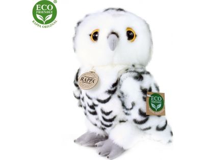 Rappa Plyšová sova biela 25 cm Eco Friendly