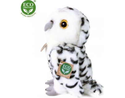 Rappa Plyšová sova biela 25 cm Eco Friendly