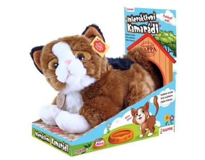 Rappa Plyšový kamarát mačka Mína interaktívne 25 cm