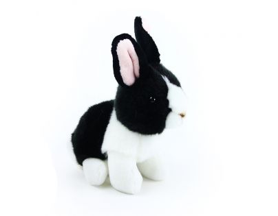 Rappa Plyšový králik 16 cm Čiernobiela Eco Friendly
