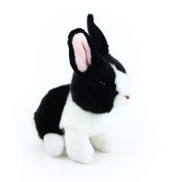 Rappa Plyšový králik 16 cm Čiernobiela Eco Friendly