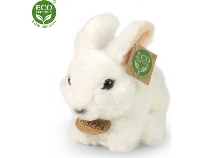 Rappa Plyšový králik biely 16 cm Eco Friendly