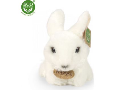 Rappa Plyšový králik biely 16 cm Eco Friendly
