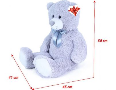 Rappa Plyšový medveď Hugo 80 cm sivý