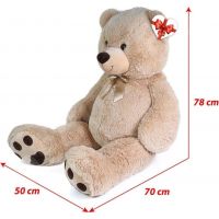 Rappa Plyšový medveď Luďa 120 cm béžový 3