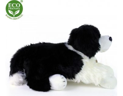 Rappa Plyšový pes Border kolie ležiaca 60 cm Eco Friendly