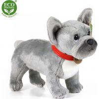 Rappa Plyšový pes buldoček sivý 30 cm Eco Friendly 2