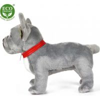 Rappa Plyšový pes buldoček sivý 30 cm Eco Friendly 4