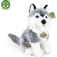 Rappa Plyšový pes Husky sediaci 30 cm Eco Friendly