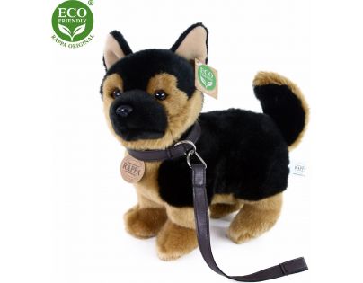 Rappa Plyšový pes Nemecký ovčiak s vodítkom stojaci 23 cm Eco Friendly