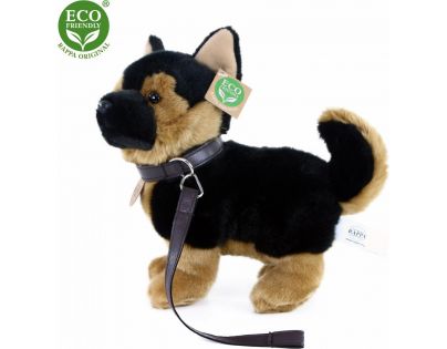 Rappa Plyšový pes Nemecký ovčiak s vodítkom stojaci 23 cm Eco Friendly