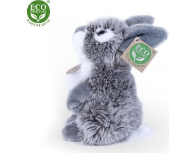 Rappa Plyšový zajac šedý sediaci 20 cm Eco Friendly