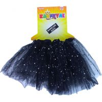 Rappa Detský kostým Sukňa tutu svietiaca čierna 104 – 146 cm