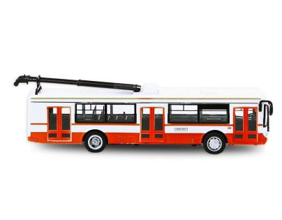 Rappa trolejbus kovový 16 cm červený 1 : 35