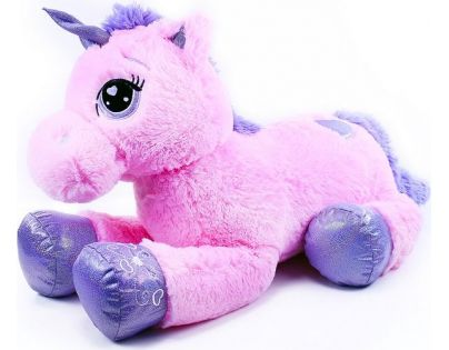 Rappa Veľký plyšový ružový jednorožec Poki 85 cm